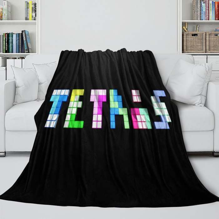 Tetris Blanket Flannel Fleece Throw Room Decoration