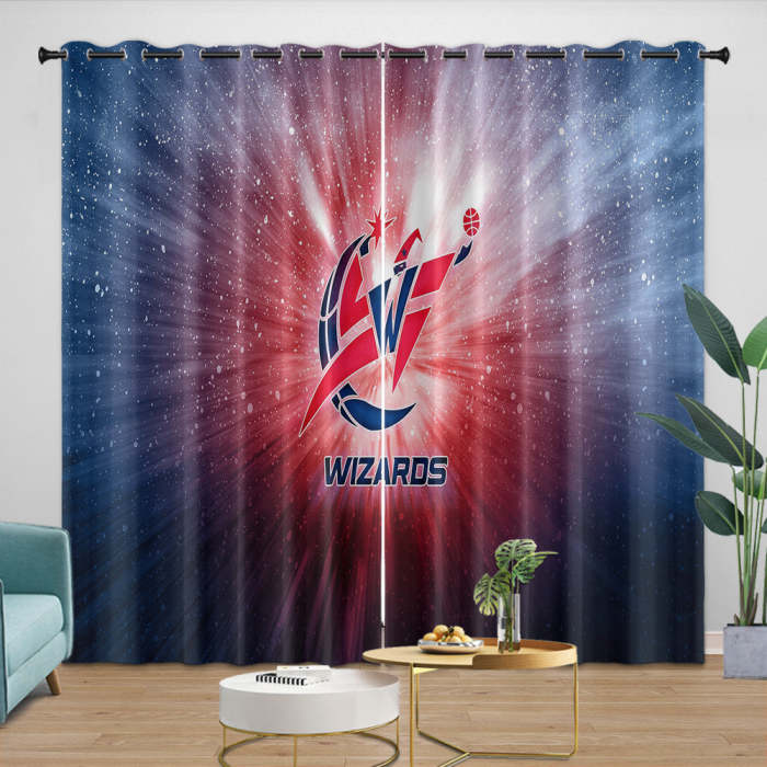 Washington Wizards Curtains Blackout Window Drapes Room Decoration