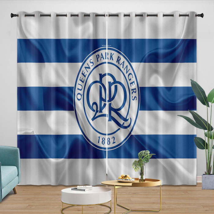 Queen Park Rangers Curtains Blackout Window Drapes Room Decoration