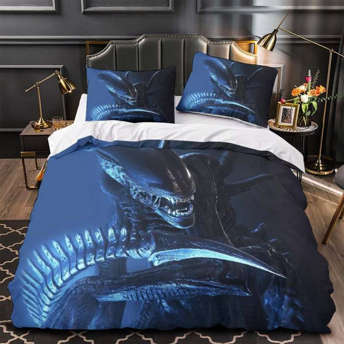 Alien Romulus Bedding Set Pattern Quilt Cover Without Filler