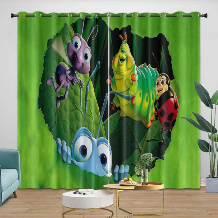 A Bug'S Life Curtains Blackout Window Drapes Room Decoration