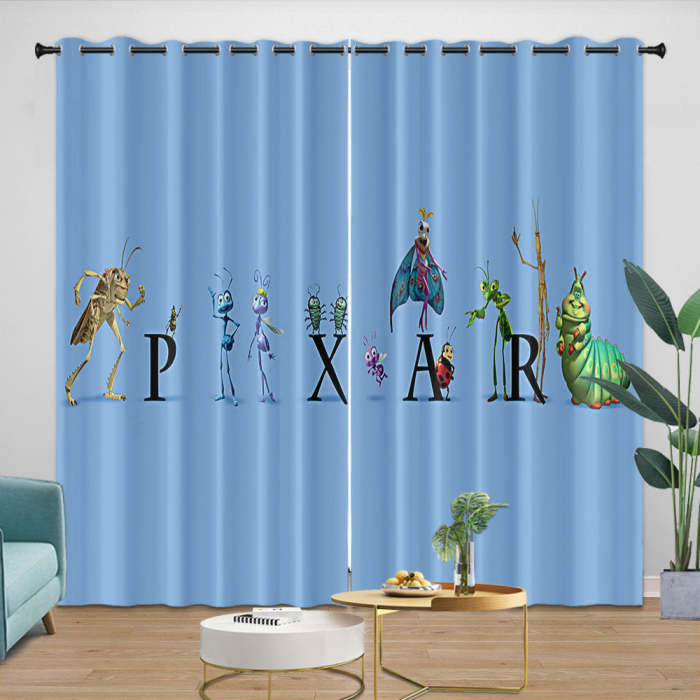 A Bug'S Life Curtains Blackout Window Drapes Room Decoration