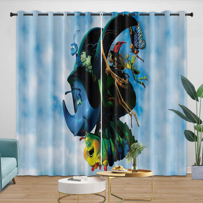 A Bug'S Life Curtains Blackout Window Drapes Room Decoration