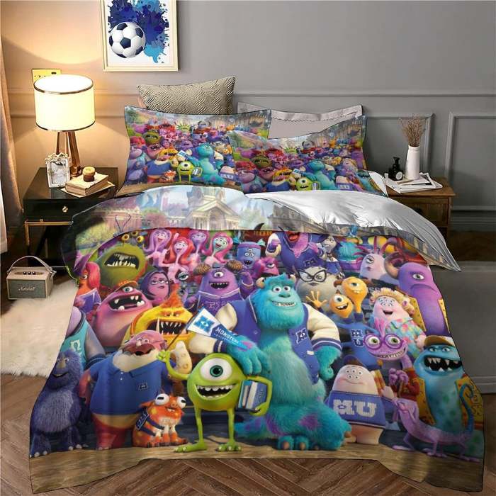 Monsters University Bedding Set Pattern Quilt Cover Without Filler