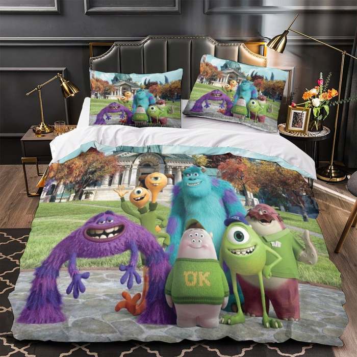 Monsters University Bedding Set Pattern Quilt Cover Without Filler
