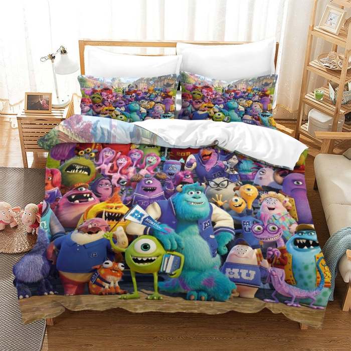 Monsters University Bedding Set Pattern Quilt Cover Without Filler