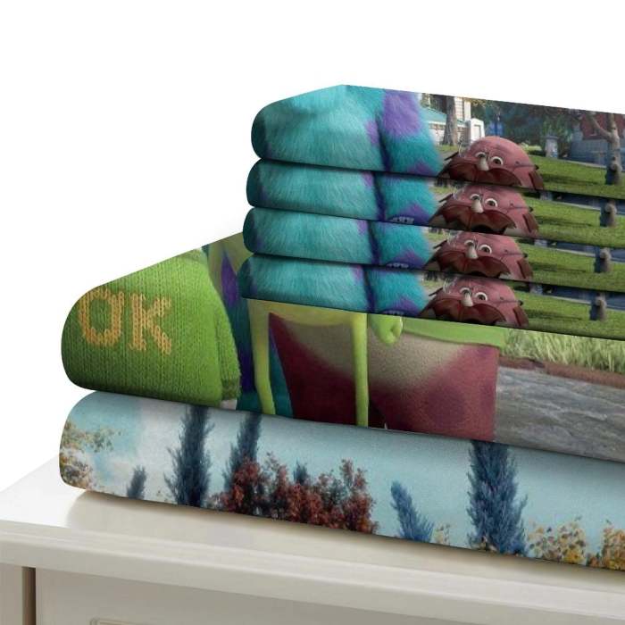 Monsters University Bedding Set Pattern Quilt Cover Without Filler