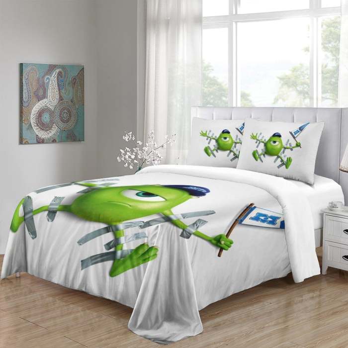 Monsters University Bedding Set Pattern Quilt Cover Without Filler