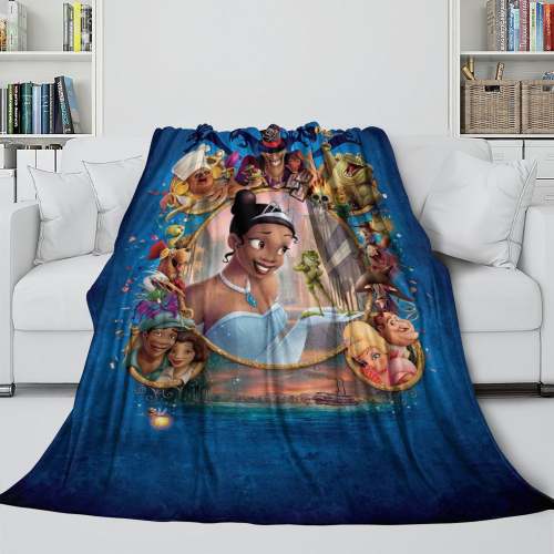 The Princess And The Frog Blanket Flannel Fleece Throw Room Decoration