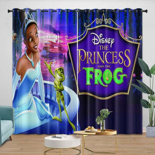 The Princess And The Frog Curtains Blackout Window Drapes Room Decoration