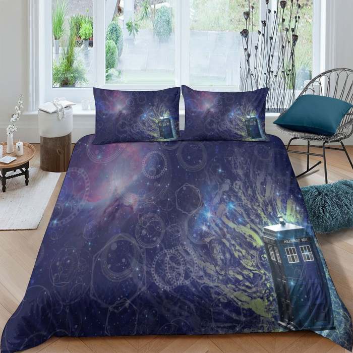 Doctor Who Bedding Set Pattern Quilt Cover Without Filler