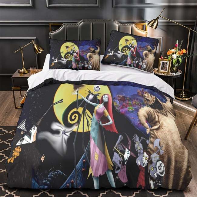The Nightmare Before Christmas Bedding Set Pattern Quilt Cover Without Filler
