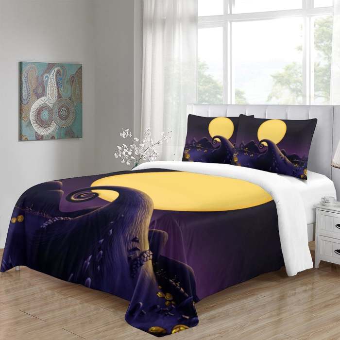 The Nightmare Before Christmas Bedding Set Pattern Quilt Cover Without Filler