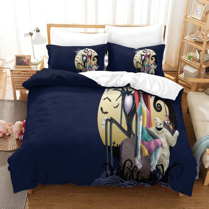 The Nightmare Before Christmas Bedding Set Pattern Quilt Cover Without Filler
