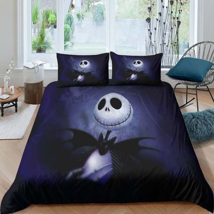The Nightmare Before Christmas Bedding Set Pattern Quilt Cover Without Filler