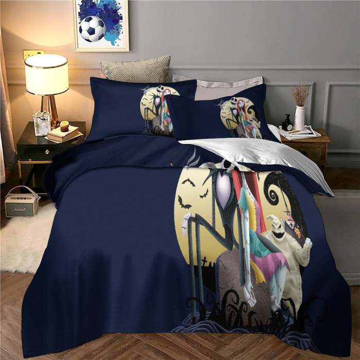 The Nightmare Before Christmas Bedding Set Pattern Quilt Cover Without Filler
