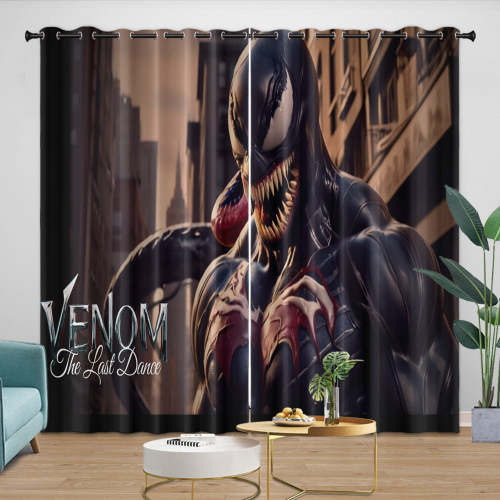 Venom The Last Dance Curtains Blackout Window Drapes Room Decoration