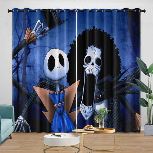 The Nightmare Before Christmas Curtains Blackout Window Drapes Room Decoration