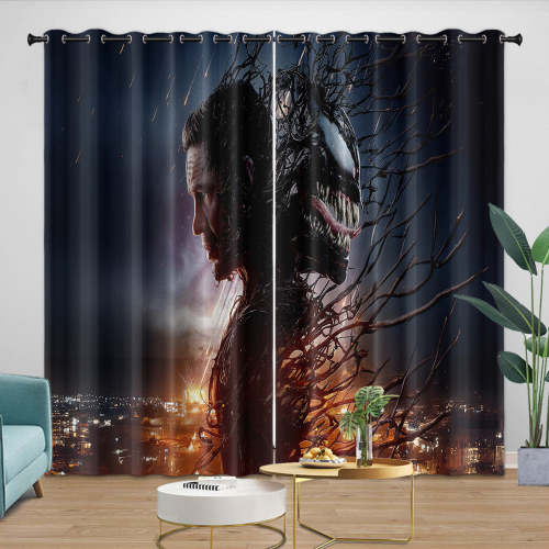 Venom The Last Dance Curtains Blackout Window Drapes Room Decoration