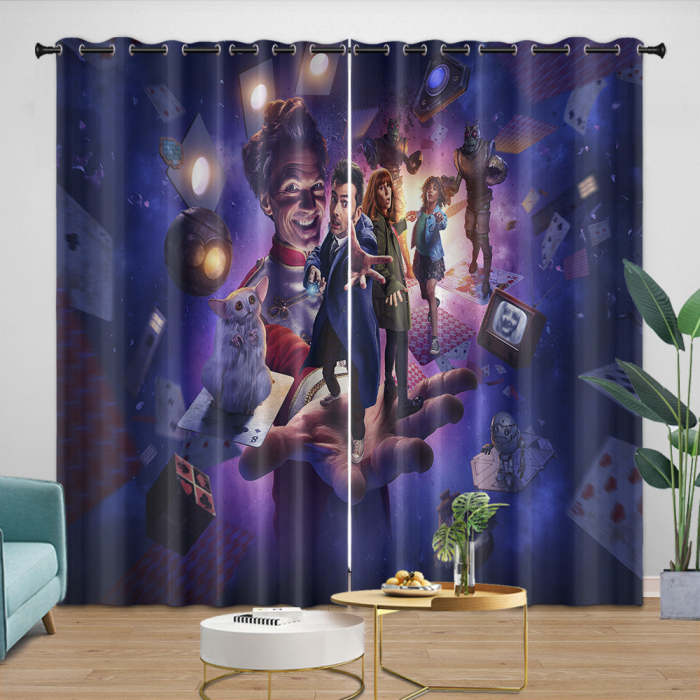 Doctor Who Curtains Blackout Window Drapes Room Decoration