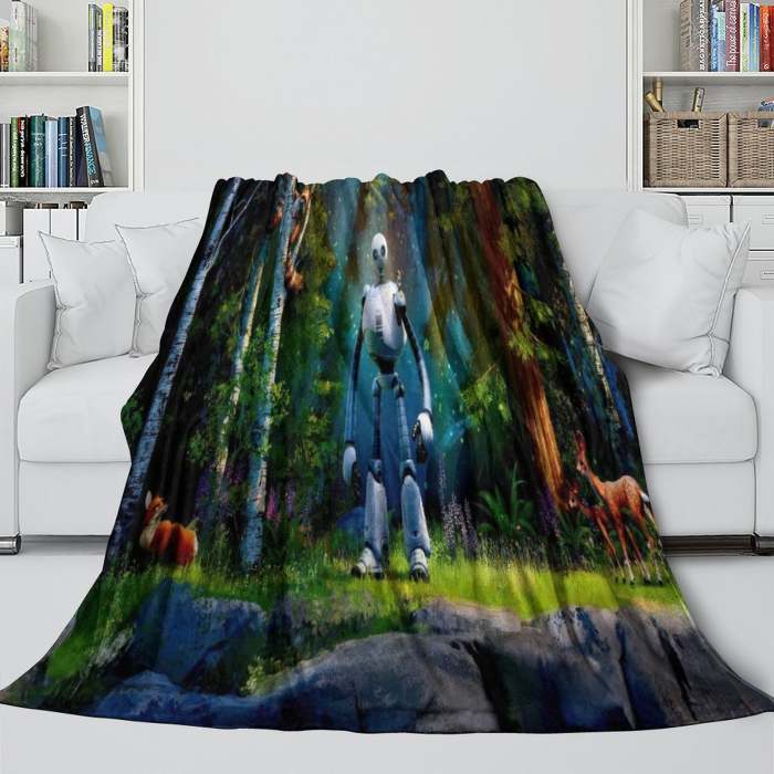 The Wild Robot Blanket Flannel Fleece Throw Room Decoration