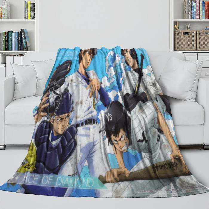 Ace Of Diamond Blanket Flannel Fleece Throw Room Decoration