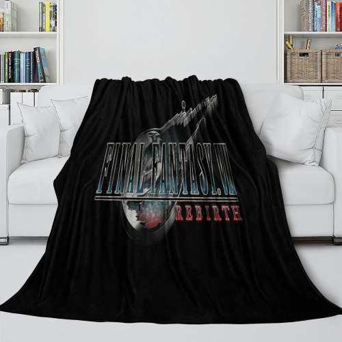 Final Fantasy Blanket Flannel Fleece Throw Room Decoration
