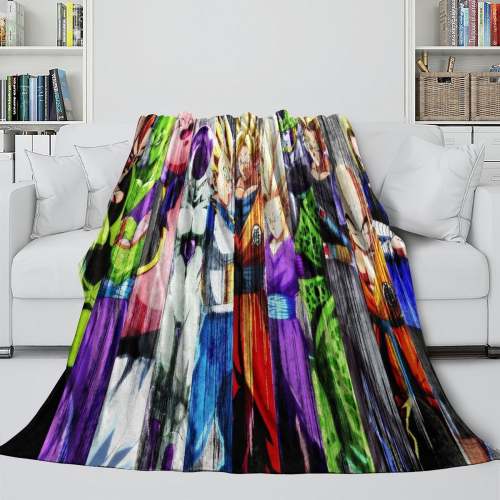 Dragon Ball Fighterz Blanket Flannel Fleece Throw Room Decoration