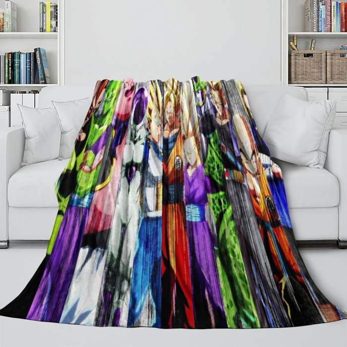 Dragon Ball Fighterz Blanket Flannel Fleece Throw Room Decoration