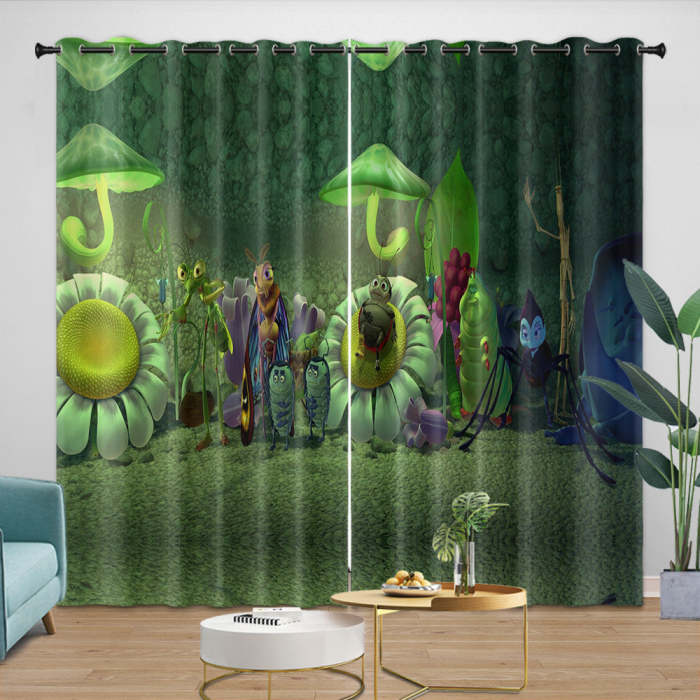 A Bug'S Life Curtains Blackout Window Drapes Room Decoration