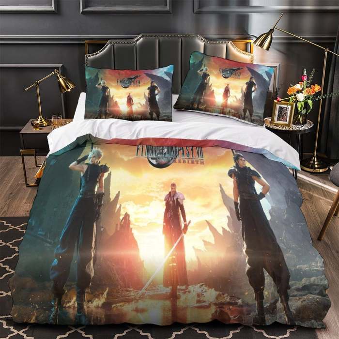 Final Fantasy Bedding Set Pattern Quilt Cover Without Filler