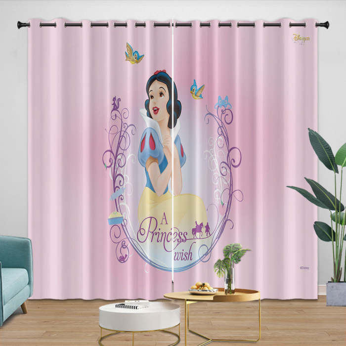 Snow White Curtains Blackout Window Drapes Room Decoration