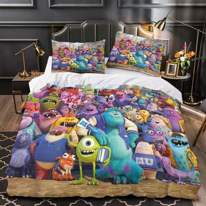 Monsters University Bedding Set Pattern Quilt Cover Without Filler