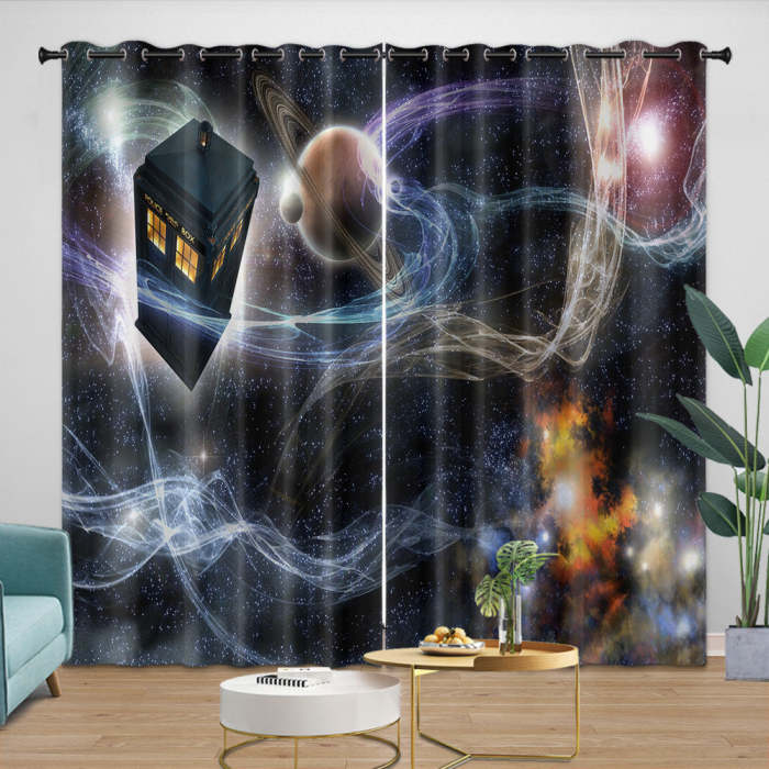 Doctor Who Curtains Blackout Window Drapes Room Decoration