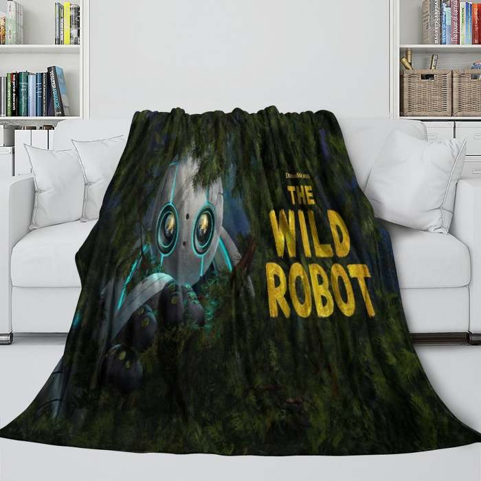 The Wild Robot Blanket Flannel Fleece Throw Room Decoration