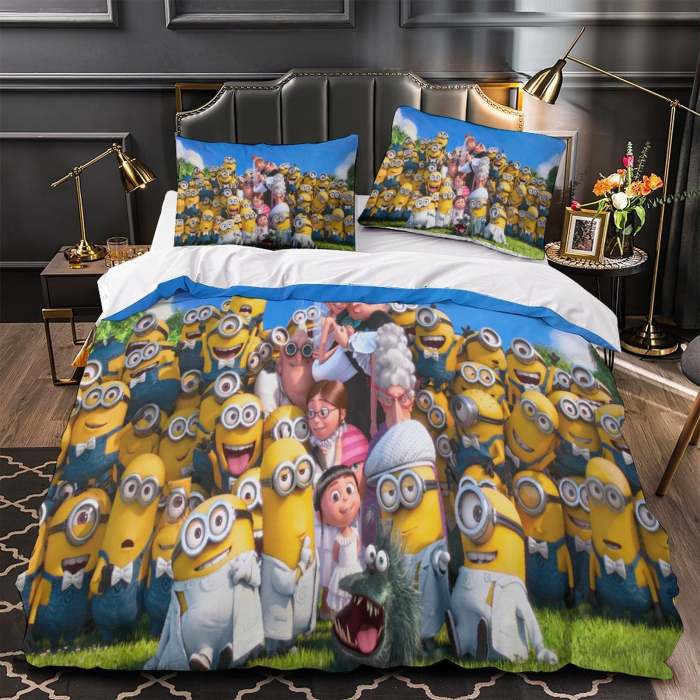 Despicable Me 4 Bedding Set Pattern Quilt Cover Without Filler