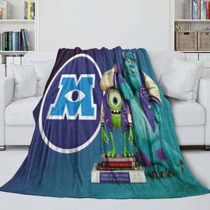Monsters University Blanket Flannel Fleece Throw Room Decoration