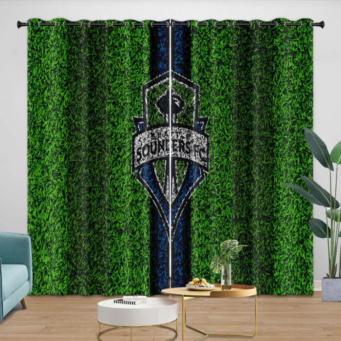 Seattle Sounders Fc Curtains Blackout Window Drapes Room Decoration