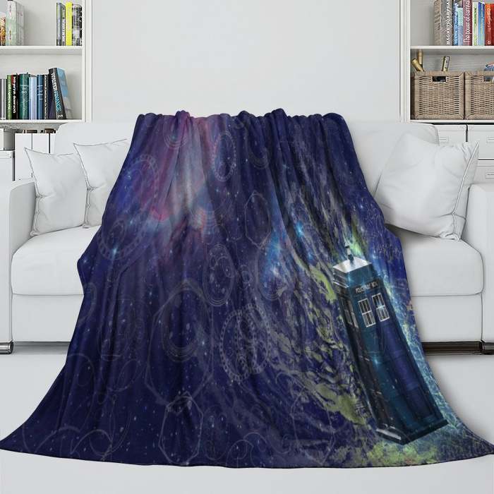 Doctor Who Blanket Flannel Fleece Throw Room Decoration
