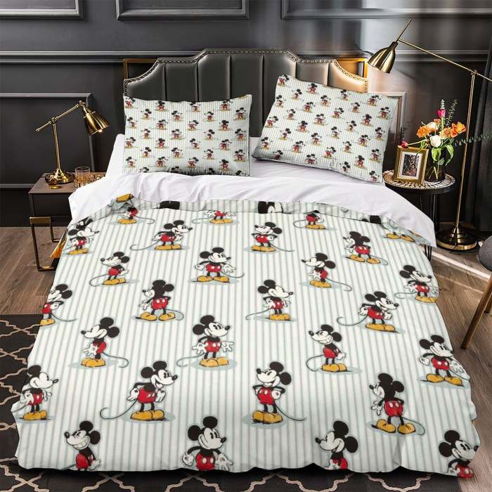Mickey Mouse Bedding Set Pattern Quilt Cover Without Filler