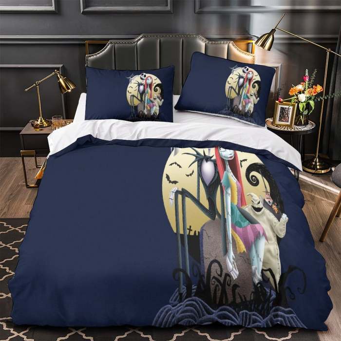The Nightmare Before Christmas Bedding Set Pattern Quilt Cover Without Filler