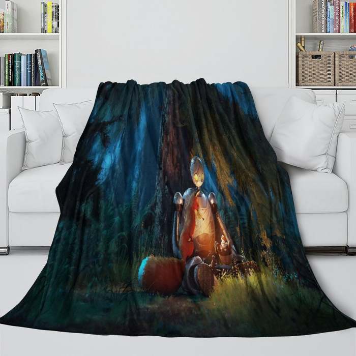 The Wild Robot Blanket Flannel Fleece Throw Room Decoration