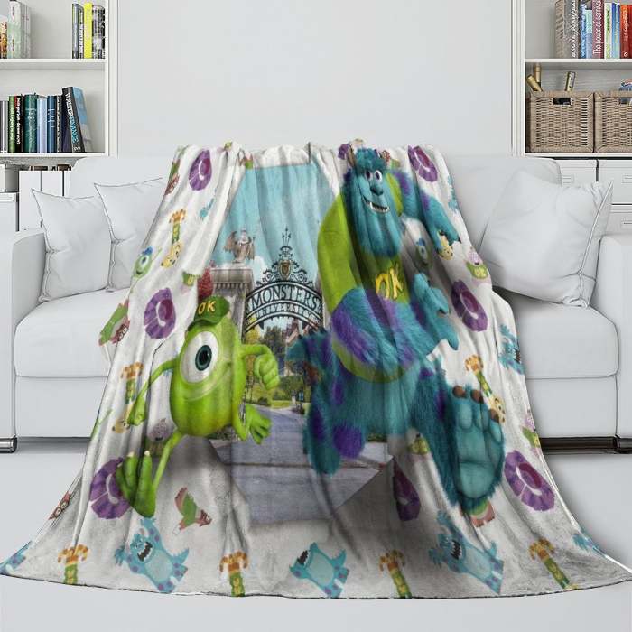 Monsters University Blanket Flannel Fleece Throw Room Decoration
