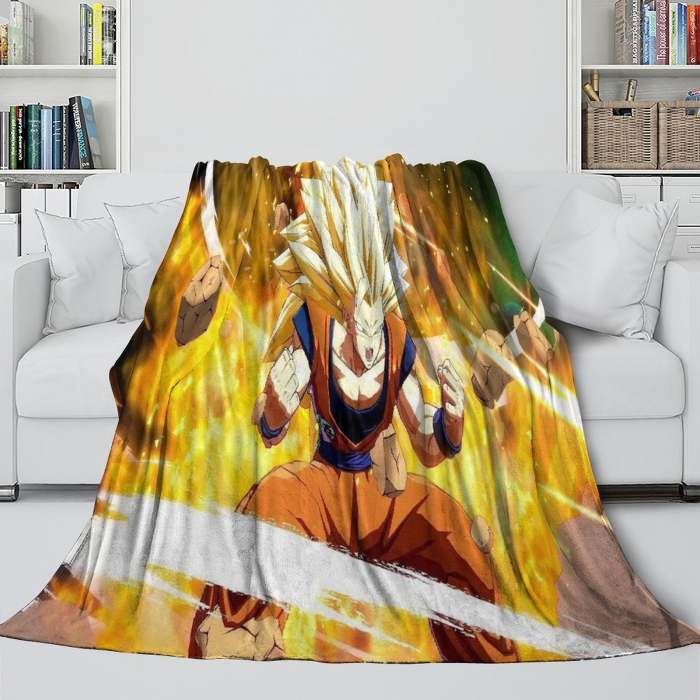 Dragon Ball Fighterz Blanket Flannel Fleece Throw Room Decoration