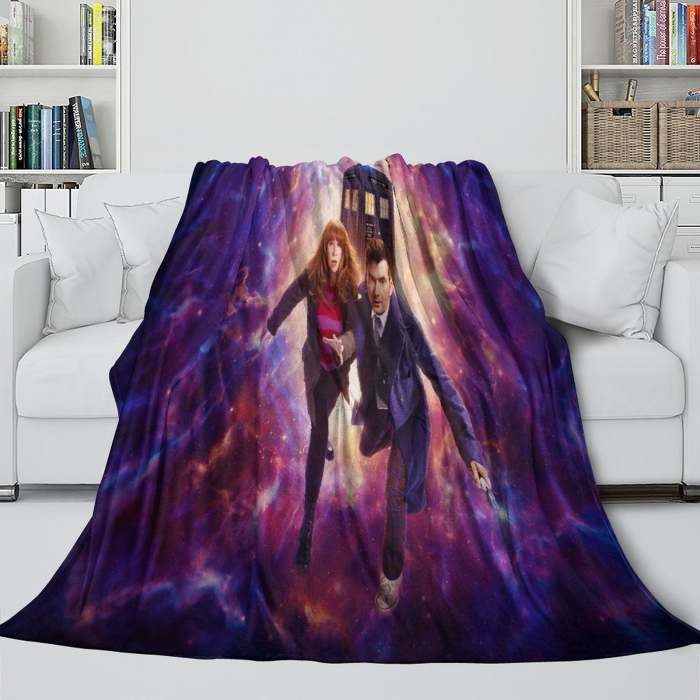 Doctor Who Blanket Flannel Fleece Throw Room Decoration