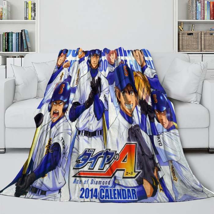 Ace Of Diamond Blanket Flannel Fleece Throw Room Decoration