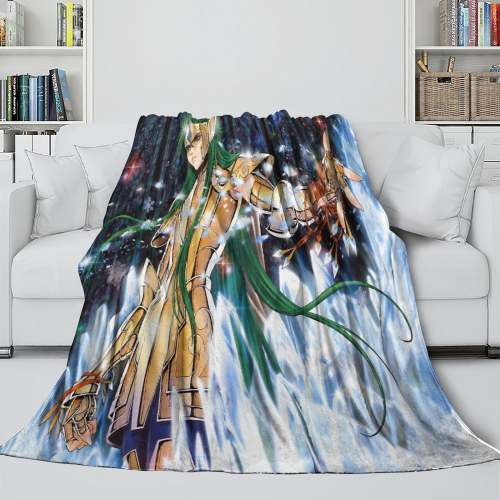Saint Seiya Blanket Flannel Fleece Throw Room Decoration