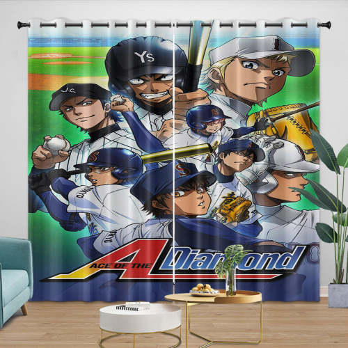 Ace Of Diamond Curtains Blackout Window Drapes Room Decoration