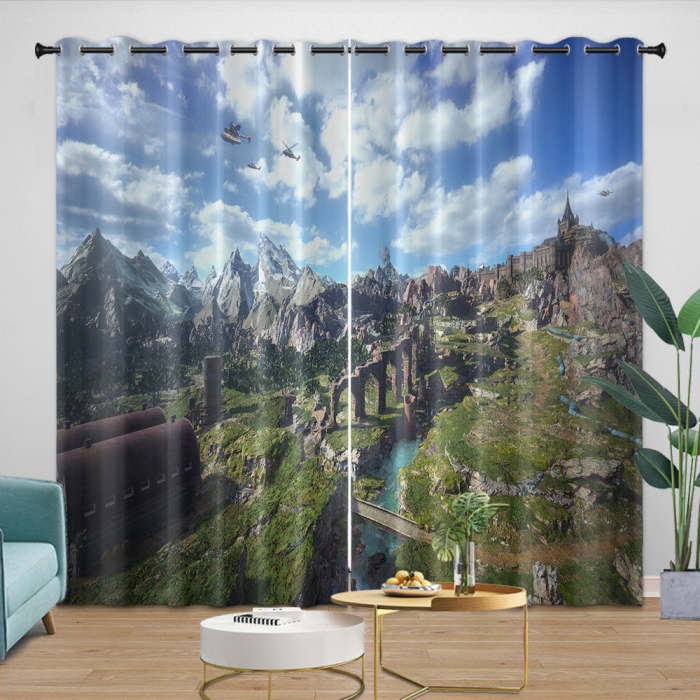 Final Fantasy Curtains Blackout Window Drapes Room Decoration