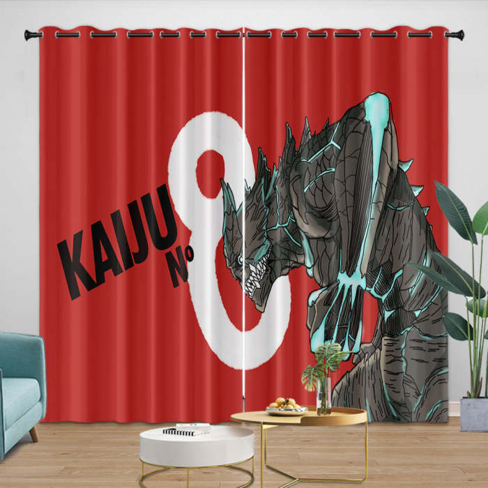 Kaiju No. 8 Curtains Blackout Window Drapes Room Decoration